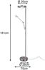 LED-Standfluter, BARRIE, LED/32W, und LED/6W Nickel matt Bild 4