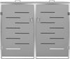 vidaXL Mülltonnenbox für 2 Tonnen 138x77,5x115,5 cm Edelstahl 149559 Bild 3