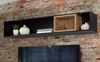 FORTE High Rock Wandpaneel, Holzwerkstoff, Schwarz/Braun, 150,2 x 26 x 22,2 cm Bild 5