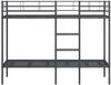 vidaXL Etagenbett ohne Matratze Schwarz 80x200 cm Stahl 42000320 Bild 5