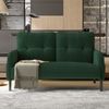 2-Sitzer Sofa B 120 x T 75 x H 79 cm aus Cord in Smaragdgrün Bild 2