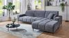 Massivart® Ecksofa MARISOL Cord grau, beige, rost, grün / 286 cm / Cordsofa, Kopfteilverstellung / Sitztiefenverstellung / Nosagunterfederung Bild 5
