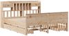 vidaXL Massivholzbett mit Regal ohne Matratze 180x200 cm Kiefernholz 3308912 Bild 3
