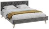 FDM Polsterbett ZUZA modern mit Bettkasten MADE IN EU - mit hochwertigem Velours Bezug (verfügbar 120x200 140x200 160x200 180x200cm, Bettrahmen, Bett, mit großen gepolsterten Kopfteil, ohne Matratze, Lattenrost aus Holz), ohne Matratze, Lattenrost aus ... Bild 4
