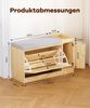 Yorbay Schuhschrank Multifunktionaler Schuhbank mit Sitzkissen 80x30x50 cm, belastbar bis 80 kg, für Flur, Wohnzimmer, Diele Bild 3