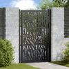 vidaXL Gartentor Schwarz 100x150 cm Stahl Trace Design 4100981 Bild 1