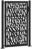 vidaXL Gartentor Schwarz 100x150 cm Stahl Trace Design 4100981 Bild 2
