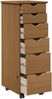 vidaXL Rollschrank Honigbraun 34 x 39 x 93,5 cm Massivholz Kiefer 42028364 Bild 4
