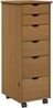 vidaXL Rollschrank Honigbraun 34 x 39 x 93,5 cm Massivholz Kiefer 42028364 Bild 2