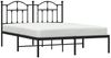 vidaXL Bettgestell mit Kopfteil Metall Schwarz 135x190 cm 353438 Bild 4