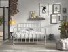 Metallbett Kay 147x207x110 Einzelbett Metall Weiß matt Bild 3