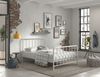 Metallbett Kay 147x207x110 Einzelbett Metall Weiß matt Bild 4