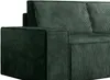 Vente-unique - AMELIA Sofa SamtStoff Grün - B 95 cm x H 85 cm x L 210 cm Bild 4