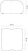 Micadoni Hocker Diana 3D-Stoff Espresso Bild 5
