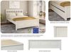 OTTO home Bett Tillian, Bettgestell, Doppelbett, Bettkasten optional, Made in EU (Liegefläche 140x200 cm), aus massiver Kiefer in Kombination mit MDF, FSC®, inklusive Lattnerost Bild 4