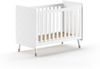 BILLY Babyzimmer-Set, best. aus Kommode, Wickelaufsatz, Babybett 60x120 cm u. Kleiderschrank 2-trg, MDF Satin Weiß lackiert Bild 2