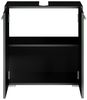 Badplaats Waschbeckenunterschrank Jupiter 60x30 cm Schwarz Matt - Stehender Badezimmerschrank mit 2 Türen und Montagematerial Bild 2