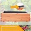 Mega-Holz Pflanzkübel Blumenkasten Pinie lasiert - Pflanzkübel für Garten, Balkon & Terrasse, Rechteck Kräuterbeet 40 x 40 x 30 cm Wettergeschützt Bild 3
