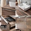 Lomadox 'PUEBLA-56' Badezimmermöbel Komplett Set in Vintage Oak Eiche, 210 x 200 x 46 cm Bild 4