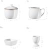 Mäser 931735 Kombiservice Professional Dining für 6 Personen, Porzellan, weiß (1 Set, 24-teilig) Bild 2