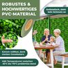 KESSER® PVC Sichtschutzstreifen Sichtschutz Rolle Doppelstabmatten Zaun Blickdicht | Wetterfest und Windschutz | Zaunfolie Sichtschutz Garten Gartenzaun 35 m, Buchsbaum Bild 4