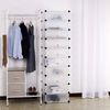 Woltu Schuhkommode, DIY Schuhschrank mit Tür, 10 Fächer aus Kunststoff Bild 2