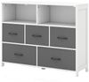 COSTWAY Sideboard, mit 5 klappbaren Schubladen & Regal, Holz, 100 x 30 x 78 cm Bild 5