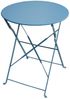SVITA Balkonmöbel Bistroset Stuhl Tisch Garten Bistro Cafe Metall Klappmöbel Set Blau Bild 3