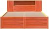 vidaXL Massivholzbett ohne Matratze Wachsbraun 150x200 cm Kiefernholz 3323415 Bild 4