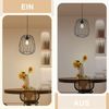 ZMH Pendelleuchte Esstisch Hängeleuchte Vintage - Pendellampe E27 Decken Hängelampe Schwarz Metall Rund Hängend wohnzimmerlampe Küche Schlafzimmer Ohne Leuchtmittel Bild 5