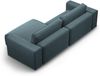 Micadoni Ecksofa Victor 3-Sitzer Rechts Samt Grau Bild 4