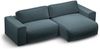 Micadoni Ecksofa Victor 3-Sitzer Rechts Samt Grau Bild 3
