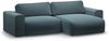 Micadoni Ecksofa Victor 3-Sitzer Rechts Samt Grau Bild 2