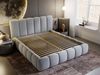 GRAINGOLD Cloud Bett 200x200, Polsterbett ohne Bettkasten, Velvet-Stoff, mit Lattenrost, Hellgrau Bild 5
