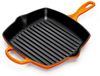 Le Creuset 'Signature' Grillpfanne, quadratisch, Gusseisen orange, Ø 26 cm Ofenrot Bild 2