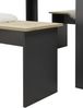 Essgruppe >Maria< (3-tlg.) in Artisan Eiche Dekor, anthrazit - 120x75x80 (BxHxT) Bild 5