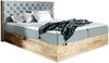 99rooms Galaxy Boxspringbett 200x200 cm Velours MONOLITH Silber Bild 2