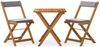 vidaXL 3-tlg. Bistro-Set Klappbar mit Kissen Massivholz Akazie 319705 Bild 2