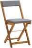 vidaXL 3-tlg. Bistro-Set Klappbar mit Kissen Massivholz Akazie 319705 Bild 5