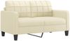 vidaXL 2-Sitzer-Sofa mit Zierkissen Creme 140 cm Kunstleder 3200804 Bild 4
