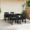 vidaXL Gartenstuhl 4 pcs Schwarz 65,5 x 59 x 88 cm Polyethylen 3335796 Bild 3