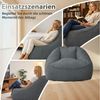 HomeMiYN Sitzsack Weicher Riesen Sitzsack aus Cord – Sessel fürs Wohnzimmer „Birne“ Bild 3