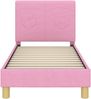 vidaXL Kinderbettgestell mit Kopfteil Rosa 70 x 140 cm Stoff 42010982 Bild 5