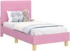 vidaXL Kinderbettgestell mit Kopfteil Rosa 70 x 140 cm Stoff 42010982 Bild 2