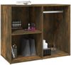 Kleiderschrank, Holzwerkstoff, Räuchereiche, 80 x 40 x 65 cm Bild 4