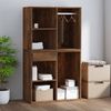 Kleiderschrank, Holzwerkstoff, Räuchereiche, 80 x 40 x 65 cm Bild 5