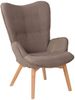 CLP Lounger Durham Stoff mit Buchenholz Gestell,taupe Bild 2