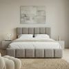 IDIMEX Polsterbett EMILIA, Bett 140x200 cm mit Lattenrost und gepolsterter Steppung Grau Bild 2