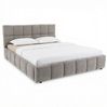 IDIMEX Polsterbett EMILIA, Bett 140x200 cm mit Lattenrost und gepolsterter Steppung Grau Bild 3
