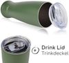 Milu Bierglas Weizenbierglas mit Deckel, Edelstahl, 500 ml, isoliert mit Deckel Bild 4
